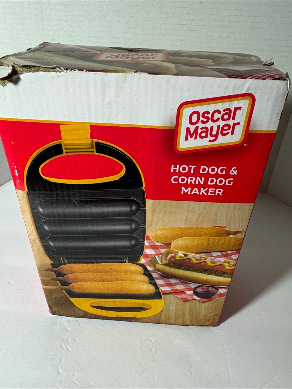Yellow Hot Dog & Corn Dog Maker